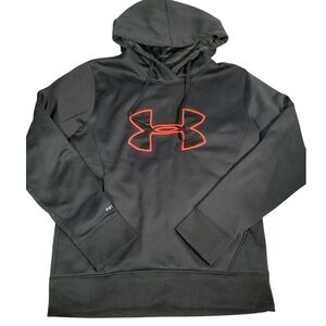 Under Armour Black Hoodie with orange camo Logo